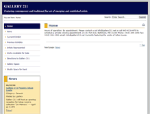Tablet Screenshot of gallery211.net